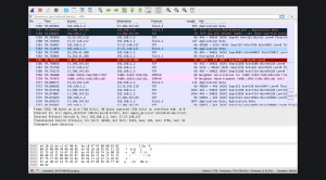 Рабочее окно утилиты Wireshark